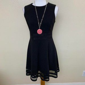 Calvin Klein Round Neck Fit Flare Petite D…